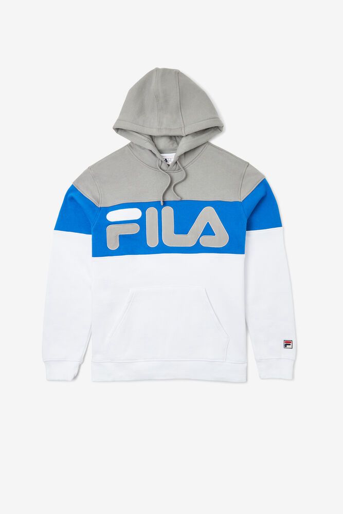 Fila Hoodie Mens White Flamino - Ireland 06527-HLTF